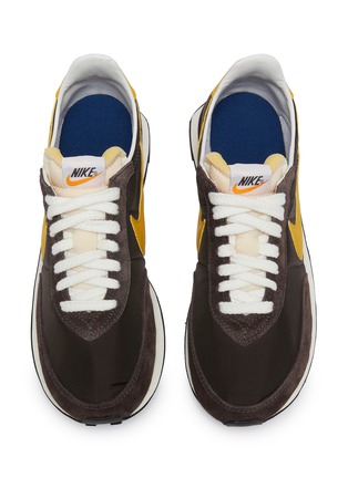 Detail View - Click To Enlarge - NIKE - 'Waffle Trainer 2 SP' Suede Panel Low Top Sneakers