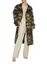 Figure View - Click To Enlarge - BURBERRY - Camouflage print belted trench coat