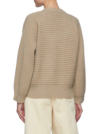 Back View - Click To Enlarge - STELLA MCCARTNEY - Forever Stella' Oversized Cashmere Blend Rib Cardigan