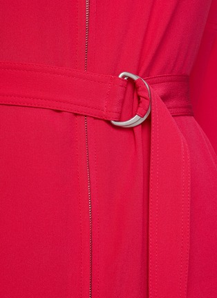  - STELLA MCCARTNEY - Marissa' Belted Keyhole Quarter Sleeve Silk Shirt Dress