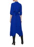 Back View - Click To Enlarge - STELLA MCCARTNEY - 'Olivia' Mandarin Collar Asymmetric Hem Midi Shirt Dress