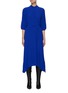 Main View - Click To Enlarge - STELLA MCCARTNEY - 'Olivia' Mandarin Collar Asymmetric Hem Midi Shirt Dress