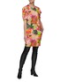 Figure View - Click To Enlarge - STELLA MCCARTNEY - 'Malia' Puff Sleeve Floral Print V-neck Midi Dress