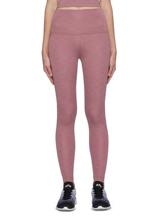 Main View - Click To Enlarge - BEYOND YOGA - Heather Rib High Waist Midi Leggings