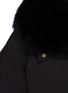  - YVES SALOMON - Fox Fur Collar Shortened Down Puffer Jacket