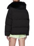 Back View - Click To Enlarge - YVES SALOMON - Fox Fur Collar Shortened Down Puffer Jacket