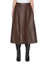 Main View - Click To Enlarge - YVES SALOMON - Lamb Leather A-line Skirt