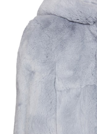  - YVES SALOMON - Rex Rabbit Fur Hooded Coat