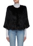 Main View - Click To Enlarge - YVES SALOMON - Knitted Rabbit Fur Mid Sleeve Jacket