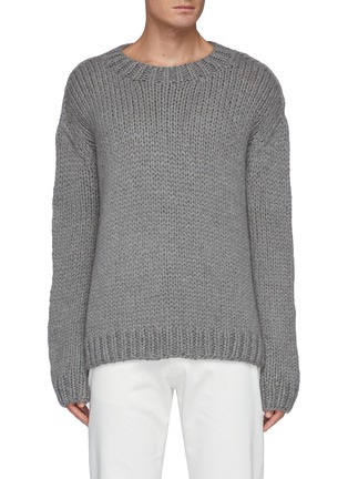 Main View - Click To Enlarge - THE ROW - Darone' Oversized Heavy Cashmere Knit Crewneck Sweater