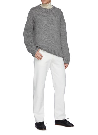 Figure View - Click To Enlarge - THE ROW - Darone' Oversized Heavy Cashmere Knit Crewneck Sweater