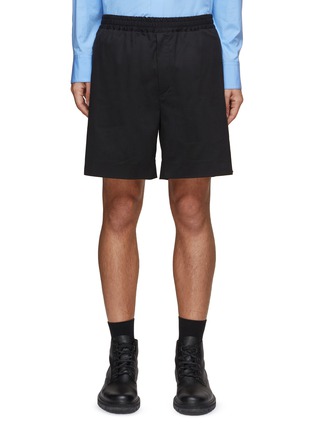 Main View - Click To Enlarge - THE ROW - Gerhardt' Elastic Waist Cotton Cashmere Blend Shorts