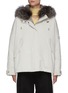 Main View - Click To Enlarge - YVES SALOMON ARMY - Fox Trim Chinchilla Lining Cropped Parka Jacket
