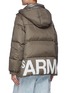 Back View - Click To Enlarge - ARMY BY YVES SALOMON - Reversible Two Tone Slogan Down Puffer Jacket