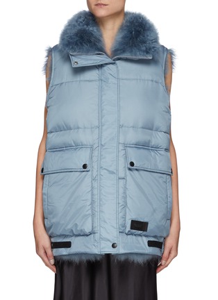 Main View - Click To Enlarge - ARMY BY YVES SALOMON - Vaporous' Reversible Lambswool Nylon Down Gilet