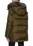 Back View - Click To Enlarge - YVES SALOMON ARMY - A-Line Down Fox Hood Trim Puffer Jacket