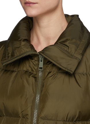 Detail View - Click To Enlarge - YVES SALOMON ARMY - Tibetan Lambswool Collar Technical Puffer Vest
