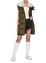 Figure View - Click To Enlarge - YVES SALOMON ARMY - Tibetan Lambswool Collar Technical Puffer Vest