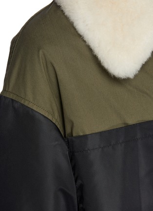  - ARMY BY YVES SALOMON - Shearling Collar Technical Padded Overshirt