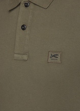  - DENHAM - Regency' Patch Logo Cotton Blend Polo Shirt