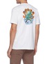 Back View - Click To Enlarge - DENHAM - Morava' Octopus Print Cotton Crewneck T-Shirt