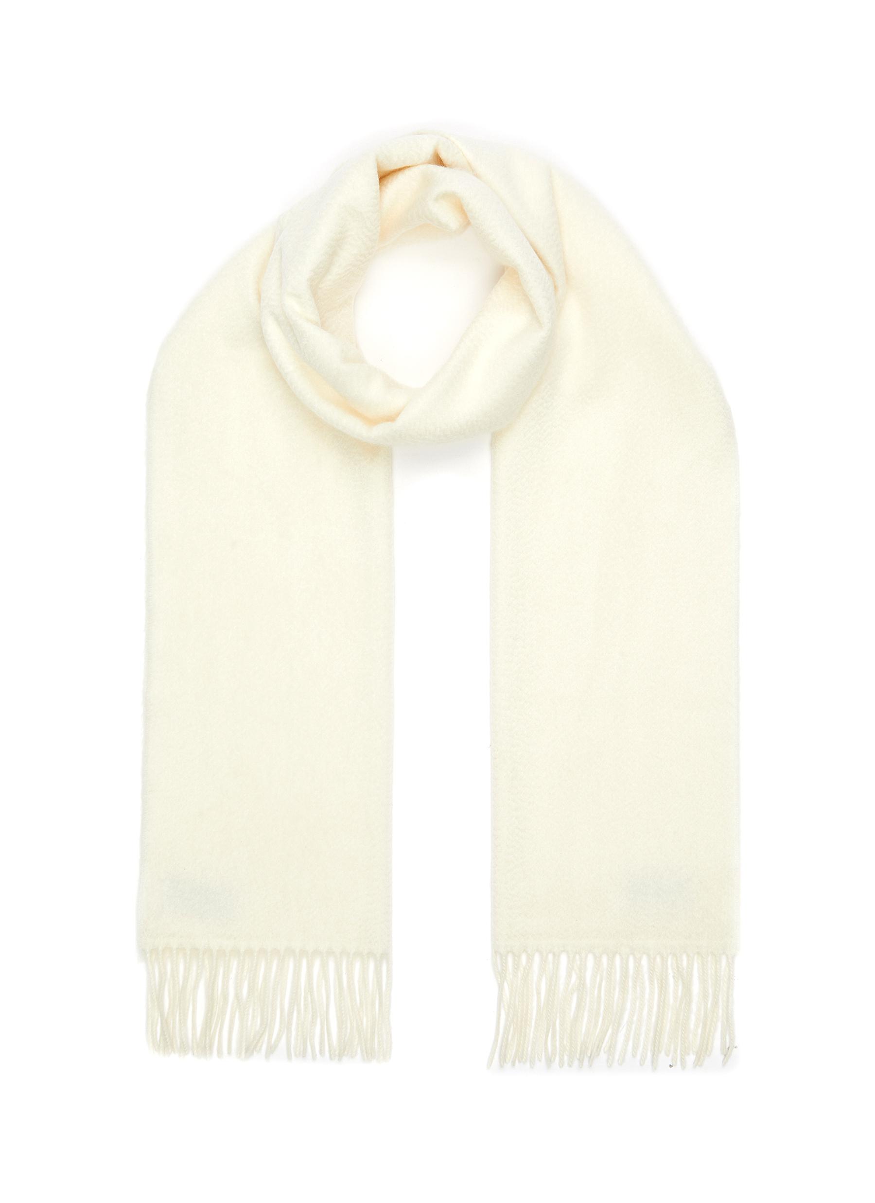 Cashmere Plain Wide Scarf | Smart Closet