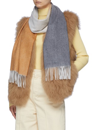 Figure View - Click To Enlarge - JOHNSTONS OF ELGIN - Cashmere Ombre Scarf
