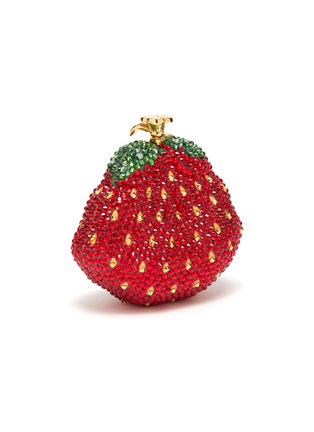 Figure View - Click To Enlarge - JUDITH LEIBER - Strawberry Rhinestone Clutch