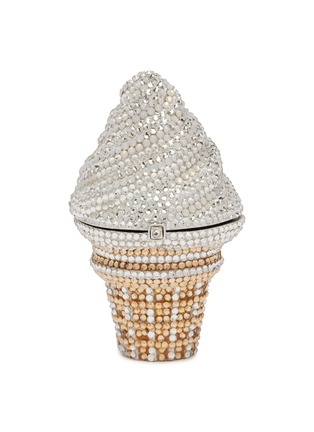 Main View - Click To Enlarge - JUDITH LEIBER - Ice Cream Cone Pillbox Vanilla' Embellished Bag