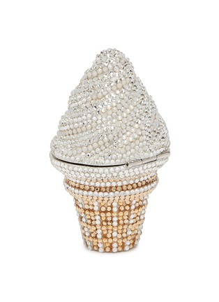 Figure View - Click To Enlarge - JUDITH LEIBER - Ice Cream Cone Pillbox Vanilla' Embellished Bag