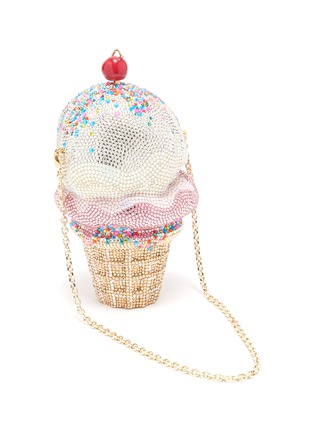 Detail View - Click To Enlarge - JUDITH LEIBER - CHERRY ON TOP ICE CREAM SCOOPS' Crystal Embellished Bag