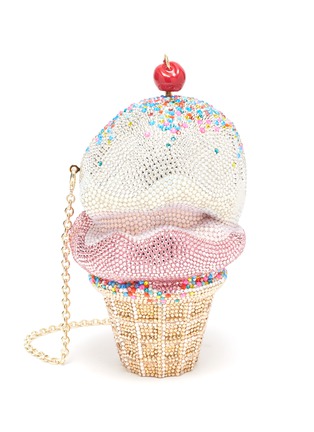 Main View - Click To Enlarge - JUDITH LEIBER - CHERRY ON TOP ICE CREAM SCOOPS' Crystal Embellished Bag