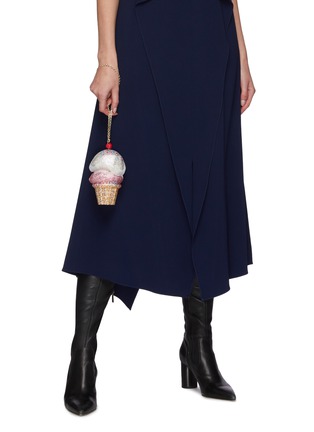 Figure View - Click To Enlarge - JUDITH LEIBER - CHERRY ON TOP ICE CREAM SCOOPS' Crystal Embellished Bag