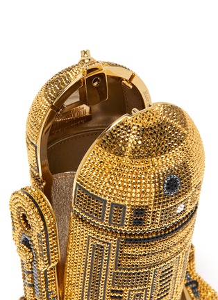 Detail View - Click To Enlarge - JUDITH LEIBER - x Star Wars 'R2D2 Gold' Crystal Embellished Bag
