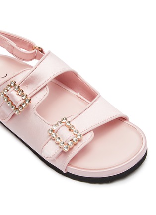 Detail View - Click To Enlarge - WINK - Mini Ruby Toddlers/Kids Crystal Embellished Slingback Satin Sandals