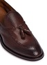 Detail View - Click To Enlarge - DOUCAL'S - 'Bruno' tassel basketweave leather loafers