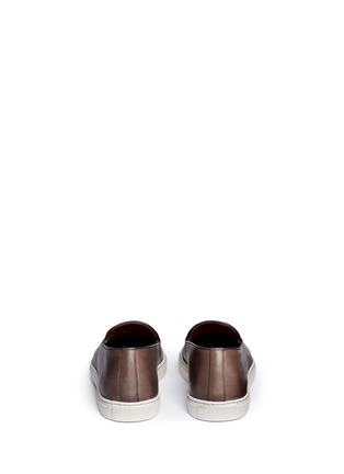 Back View - Click To Enlarge - DOUCAL'S - 'Mike' tassel leather loafers
