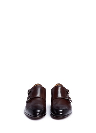 Front View - Click To Enlarge - DOUCAL'S - 'Sebastiano' leather double monk strap shoes