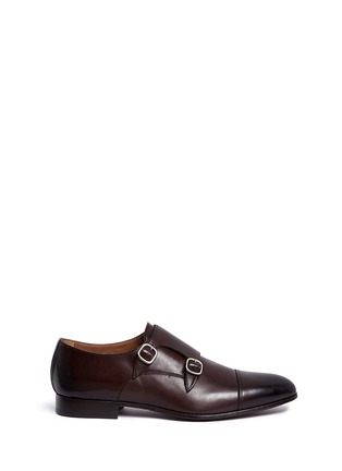 Main View - Click To Enlarge - DOUCAL'S - 'Sebastiano' leather double monk strap shoes