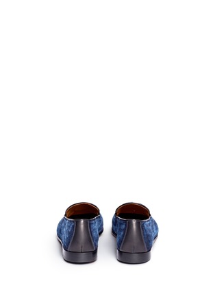 Back View - Click To Enlarge - DOUCAL'S - 'Max' tassel denim loafers