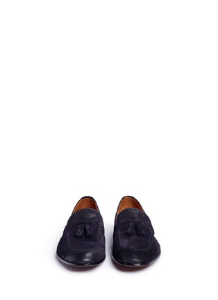 Front View - Click To Enlarge - DOUCAL'S - 'Max' tassel suede loafers