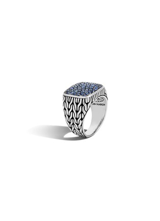 Main View - Click To Enlarge - JOHN HARDY - 'Classic Chain' sapphire sterling silver ring