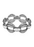 Detail View - Click To Enlarge - JOHN HARDY - Silver Pusher Clasp Dot Hammered Bracelet — Size XS-S