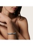  - JOHN HARDY - Lahar Silver Diamond Kick Cuff Bracelet — Size M