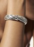 Detail View - Click To Enlarge - JOHN HARDY - Lahar' White and Grey Diamond Pave Kick Cuff