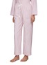 Detail View - Click To Enlarge - LAGOM - SMALL PIPED PYJAMA SET — LIGHT PINK/WHITE