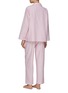 Back View - Click To Enlarge - LAGOM - SMALL PIPED PYJAMA SET — LIGHT PINK/WHITE