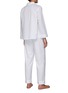 Detail View - Click To Enlarge - LAGOM - LARGE PIPED PYJAMA SET — WHITE/BLUE