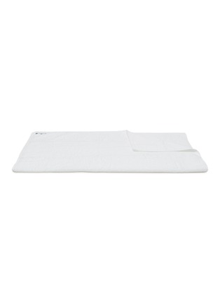 Main View - Click To Enlarge - LAGOM - Hög' Double Linear Embroidery 600G Cotton Towel — White