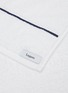 Detail View - Click To Enlarge - LAGOM - Hög' Double Linear Embroidery 180G Cotton Towel — Dark Blue